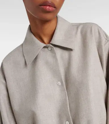 The Row Komako wool and cashmere shirt | Thumbnail 6 The Row Komako wool and cashmere shirt | Thumbnail 6