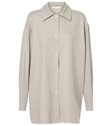 The Row Komako wool and cashmere shirt | Thumbnail 1 The Row Komako wool and cashmere shirt | Thumbnail 1