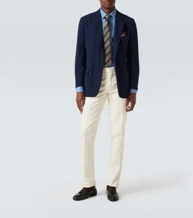 Rubinacci Striped single-breasted wool blazer | Thumbnail 3 Rubinacci Striped single-breasted wool blazer | Thumbnail 3