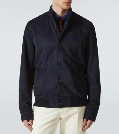 Rubinacci Suede bomber jacket | Thumbnail 2 Rubinacci Suede bomber jacket | Thumbnail 2