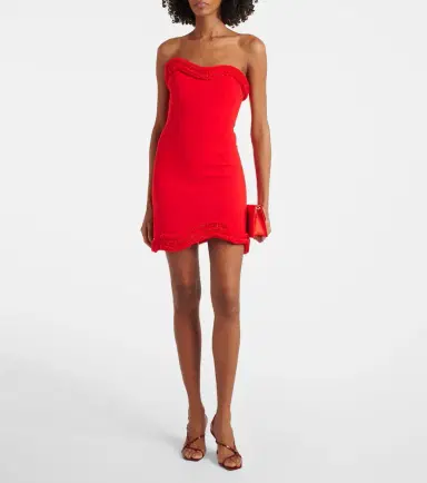 Simkhai Saskia strapless crêpe minidress | Thumbnail 5 Simkhai Saskia strapless crêpe minidress | Thumbnail 5