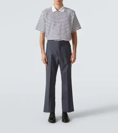 Thom Browne Striped waffle-knit cotton polo shirt | Thumbnail 2 Thom Browne Striped waffle-knit cotton polo shirt | Thumbnail 2