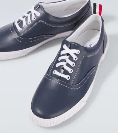 Thom Browne Heritage leather sneakers | Thumbnail 3 Thom Browne Heritage leather sneakers | Thumbnail 3