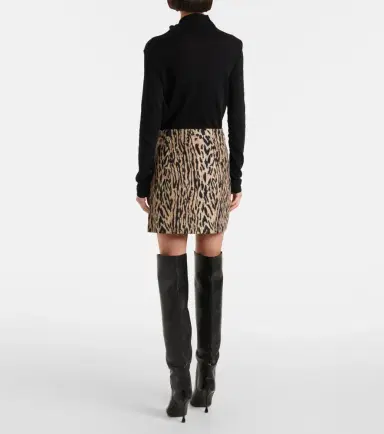 Rixo Mariah leopard-print miniskirt | Thumbnail 4 Rixo Mariah leopard-print miniskirt | Thumbnail 4
