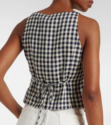 Rixo Tiggy checked vest | Thumbnail 3 Rixo Tiggy checked vest | Thumbnail 3