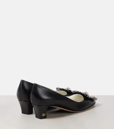 Valentino Garavani Embellished 45 leather pumps | Thumbnail 3 Valentino Garavani Embellished 45 leather pumps | Thumbnail 3