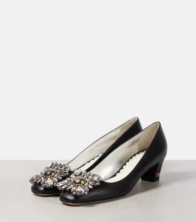 Valentino Garavani Embellished 45 leather pumps | Thumbnail 4 Valentino Garavani Embellished 45 leather pumps | Thumbnail 4
