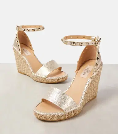 Valentino Garavani Rockstud Double 105 leather espadrille wedges | Thumbnail 2 Valentino Garavani Rockstud Double 105 leather espadrille wedges | Thumbnail 2