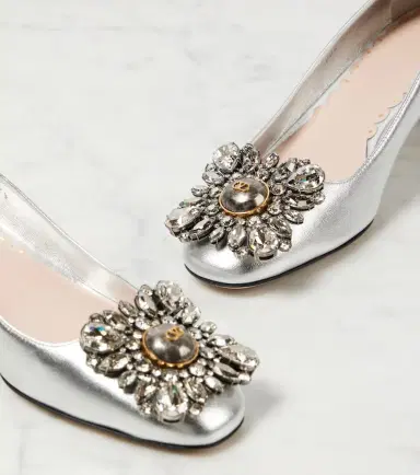 Valentino Garavani Preshoes 45 metallic leather pumps | Thumbnail 2 Valentino Garavani Preshoes 45 metallic leather pumps | Thumbnail 2