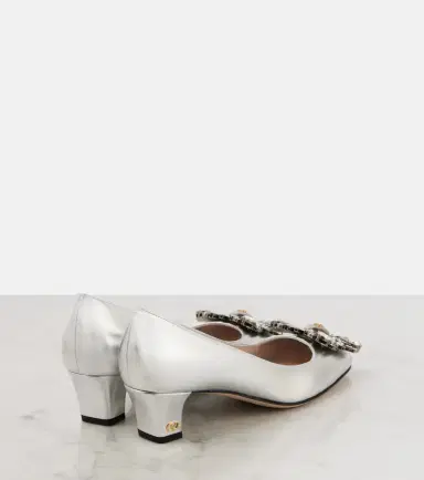 Valentino Garavani Preshoes 45 metallic leather pumps | Thumbnail 3 Valentino Garavani Preshoes 45 metallic leather pumps | Thumbnail 3