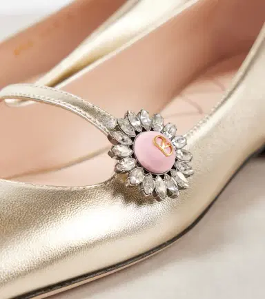 Valentino Garavani Metallic leather Mary Jane flats | Thumbnail 3 Valentino Garavani Metallic leather Mary Jane flats | Thumbnail 3