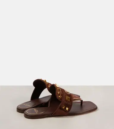 Valentino Garavani Plaster Caster studded suede thong sandals | Thumbnail 3 Valentino Garavani Plaster Caster studded suede thong sandals | Thumbnail 3