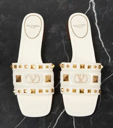 Valentino Garavani Plaster Caster studded leather slides | Thumbnail 2 Valentino Garavani Plaster Caster studded leather slides | Thumbnail 2