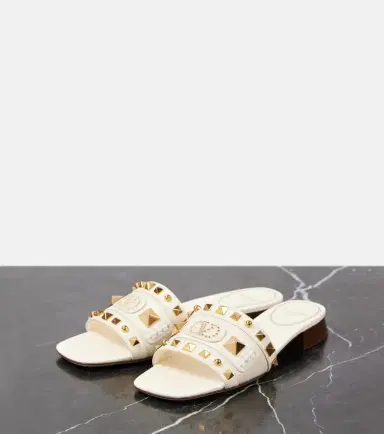 Valentino Garavani Plaster Caster studded leather slides | Thumbnail 4 Valentino Garavani Plaster Caster studded leather slides | Thumbnail 4