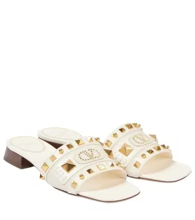 Valentino Garavani Plaster Caster studded leather slides | Thumbnail 1 Valentino Garavani Plaster Caster studded leather slides | Thumbnail 1
