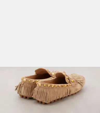 Valentino Garavani Plaster Caster VLogo suede driving shoes | Thumbnail 3 Valentino Garavani Plaster Caster VLogo suede driving shoes | Thumbnail 3