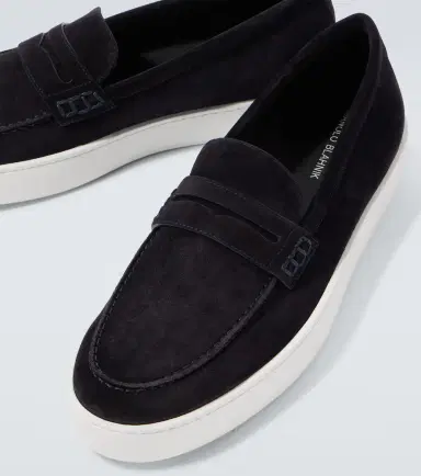 Manolo Blahnik Ellis suede penny loafers | Thumbnail 4 Manolo Blahnik Ellis suede penny loafers | Thumbnail 4