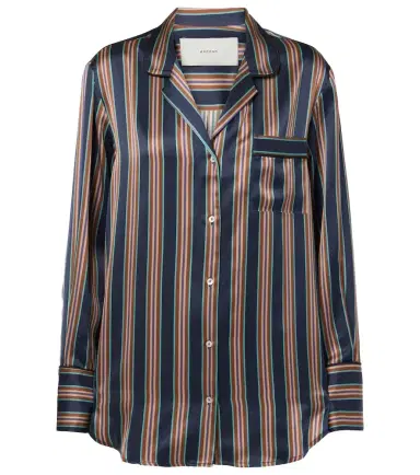 ASCENO Paris silk charmeuse shirt | Thumbnail 1 ASCENO Paris silk charmeuse shirt | Thumbnail 1