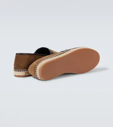 Manolo Blahnik Nerano leather-trimmed suede espadrilles | Thumbnail 3 Manolo Blahnik Nerano leather-trimmed suede espadrilles | Thumbnail 3