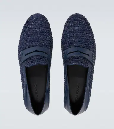Manolo Blahnik Padstow raffia and leather penny loafers | Thumbnail 6 Manolo Blahnik Padstow raffia and leather penny loafers | Thumbnail 6