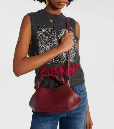 Ganni Bou Small leather top-handle bag | Thumbnail 4 Ganni Bou Small leather top-handle bag | Thumbnail 4