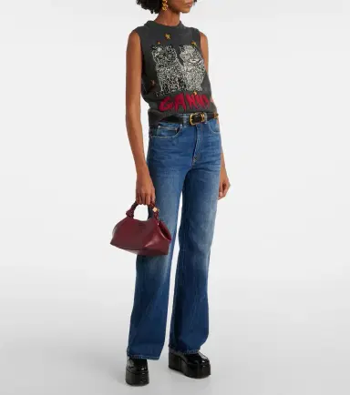 Ganni Bou Small leather top-handle bag | Thumbnail 5 Ganni Bou Small leather top-handle bag | Thumbnail 5