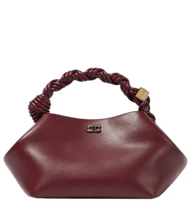 Ganni Bou Small leather top-handle bag | Thumbnail 1 Ganni Bou Small leather top-handle bag | Thumbnail 1