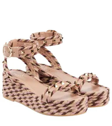 Valentino Garavani Rockstud Torchon espadrille sandals | Thumbnail 1 Valentino Garavani Rockstud Torchon espadrille sandals | Thumbnail 1