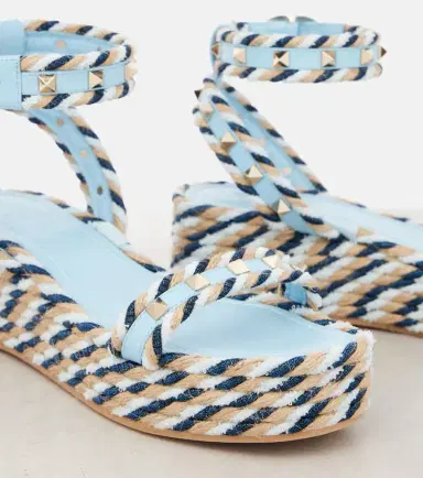 Valentino Garavani Rockstud Torchon espadrille sandals | Thumbnail 4 Valentino Garavani Rockstud Torchon espadrille sandals | Thumbnail 4