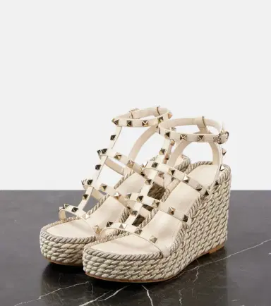 Valentino Garavani Rockstud Torchon 95 espadrille wedges | Thumbnail 2 Valentino Garavani Rockstud Torchon 95 espadrille wedges | Thumbnail 2