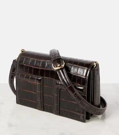 Toteme T-Flap Mini croc-effect tote bag | Thumbnail 3 Toteme T-Flap Mini croc-effect tote bag | Thumbnail 3