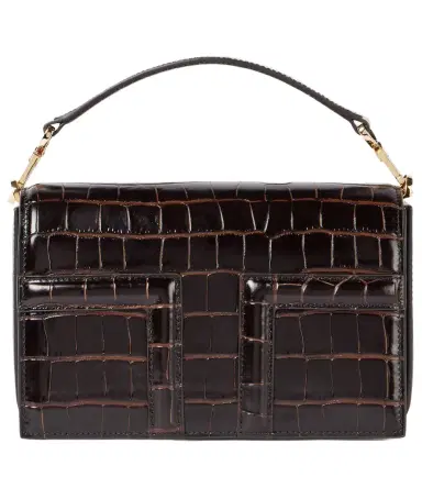 Toteme T-Flap Mini croc-effect tote bag | Thumbnail 1 Toteme T-Flap Mini croc-effect tote bag | Thumbnail 1