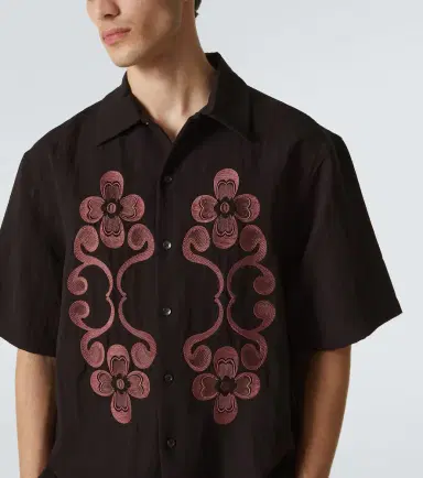 Commas Reflection embroidered shirt | Thumbnail 4 Commas Reflection embroidered shirt | Thumbnail 4