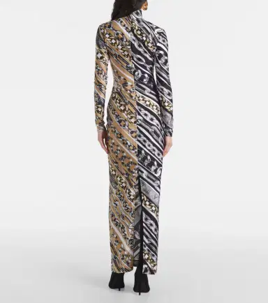 Area Colorblocked printed maxi dress | Thumbnail 3 Area Colorblocked printed maxi dress | Thumbnail 3