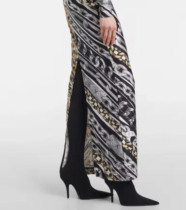Area Colorblocked printed maxi dress | Thumbnail 4 Area Colorblocked printed maxi dress | Thumbnail 4