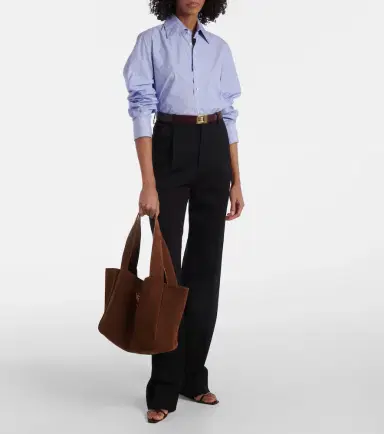 Saint Laurent Le 5 à 7 Bea suede tote bag | Thumbnail 6 Saint Laurent Le 5 à 7 Bea suede tote bag | Thumbnail 6