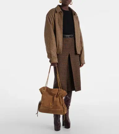 Saint Laurent Jamie Shopping Medium suede tote bag | Thumbnail 2 Saint Laurent Jamie Shopping Medium suede tote bag | Thumbnail 2