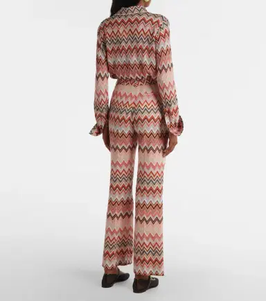 Missoni Zigzag cotton-blend straight pants | Thumbnail 3 Missoni Zigzag cotton-blend straight pants | Thumbnail 3