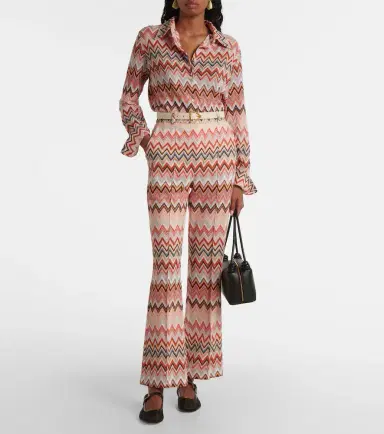 Missoni Zigzag cotton-blend straight pants | Thumbnail 4 Missoni Zigzag cotton-blend straight pants | Thumbnail 4
