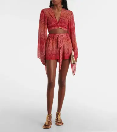 Missoni Zigzag printed silk shorts | Thumbnail 2 Missoni Zigzag printed silk shorts | Thumbnail 2