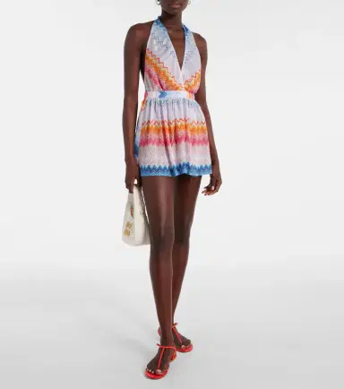 Missoni Zigzag halterneck romper | Thumbnail 2 Missoni Zigzag halterneck romper | Thumbnail 2