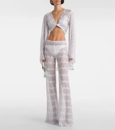 Missoni Zigzag lamé crop top | Thumbnail 4 Missoni Zigzag lamé crop top | Thumbnail 4