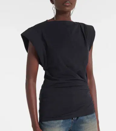 Isabel Marant Maisan cotton jersey T-shirt | Thumbnail 2 Isabel Marant Maisan cotton jersey T-shirt | Thumbnail 2