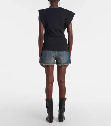 Isabel Marant Maisan cotton jersey T-shirt | Thumbnail 5 Isabel Marant Maisan cotton jersey T-shirt | Thumbnail 5