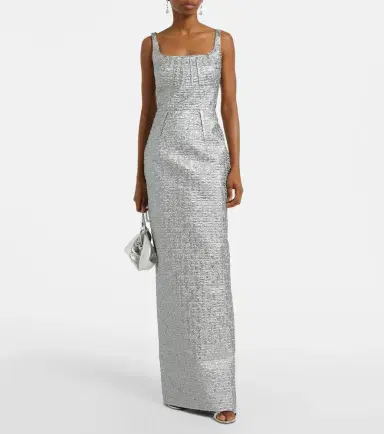 Emilia Wickstead Sharon seersucker gown | Thumbnail 4 Emilia Wickstead Sharon seersucker gown | Thumbnail 4