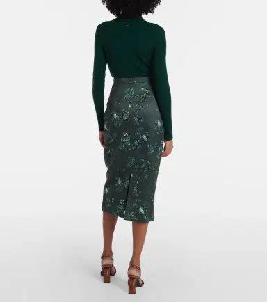 Emilia Wickstead Lorelei floral taffeta faille pencil skirt | Thumbnail 5 Emilia Wickstead Lorelei floral taffeta faille pencil skirt | Thumbnail 5