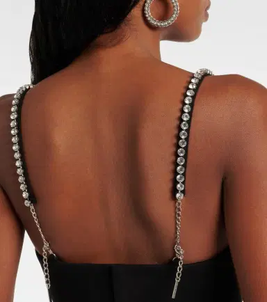 AREA Heart crystal-embellished crop top | Thumbnail 3 AREA Heart crystal-embellished crop top | Thumbnail 3