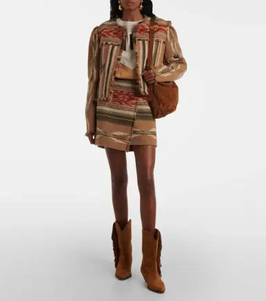 Marant Etoile Adelaide fringed wool-blend miniskirt | Thumbnail 2 Marant Etoile Adelaide fringed wool-blend miniskirt | Thumbnail 2