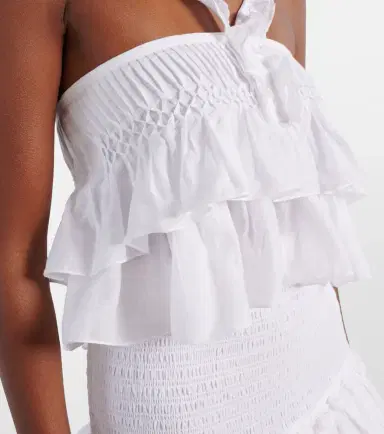 Marant Etoile Daliana ruffled cotton-blend top | Thumbnail 2 Marant Etoile Daliana ruffled cotton-blend top | Thumbnail 2