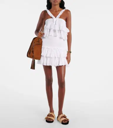 Marant Etoile Daliana ruffled cotton-blend top | Thumbnail 3 Marant Etoile Daliana ruffled cotton-blend top | Thumbnail 3